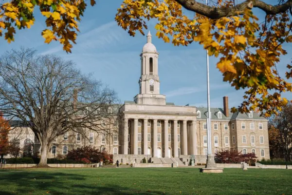 A picture of Penn State's Old Main building.