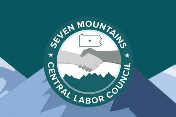 Seven Mountains AFL-CIO logo.