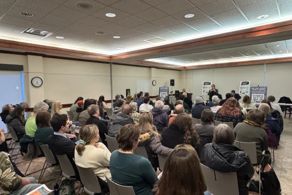 Picture of the Centre Region Working Families Town Hall at Schlow Library.