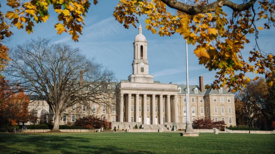 A picture of Penn State's Old Main building.