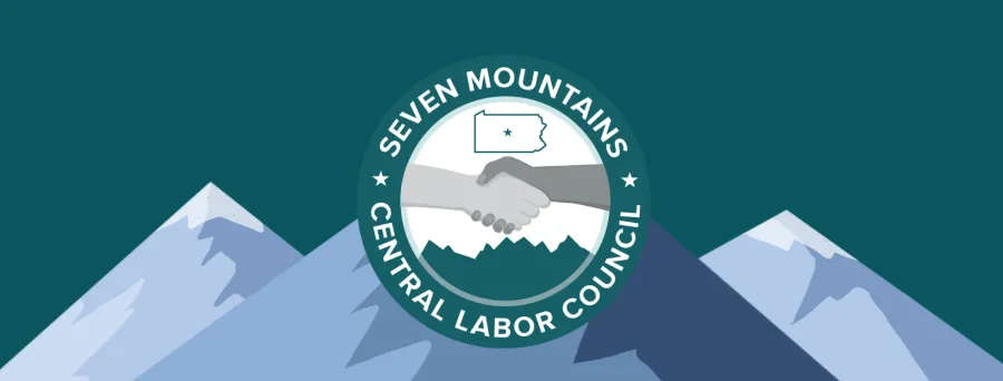 Seven Mountains AFL-CIO logo.